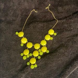 Yellow bib necklace
